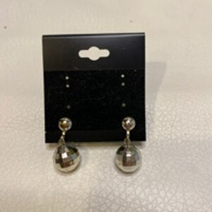 Vintage Sliver Disc Ball Clip-On Women's Earrings